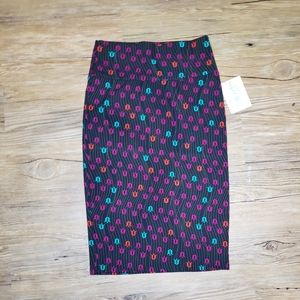 NWT Lularoe Pencil Skirt Cassie Abstract Print